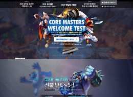 《core masters》MOBA类游戏UI网站