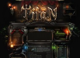 《titan》暗黑争斗游戏UI网站