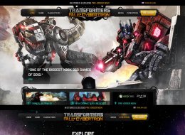 《Transformers》电影同名游戏UI网站