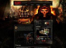 《Diablo 暗黑II Blizzard》動作角色扮演游戏UI网站