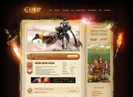 《Q·TOP》暗黑战斗游戏UI网站