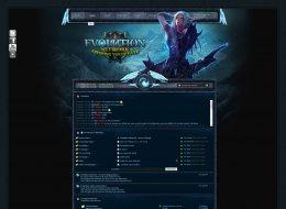 《evolution》暗黑格斗游戏UI网站